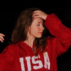 USA cropped hoodie